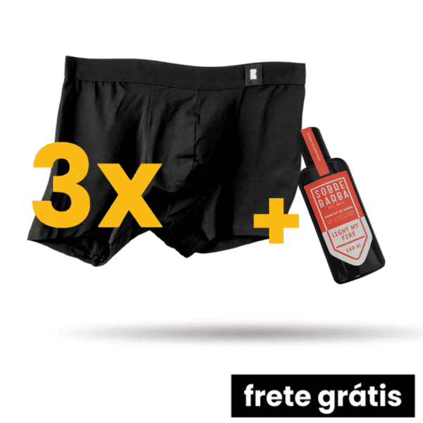 kit de cueca com shampoo de barba
